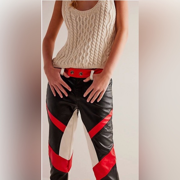 We The Free Color Block Rebel Vegan Pants BNWT - Picture 5 of 13